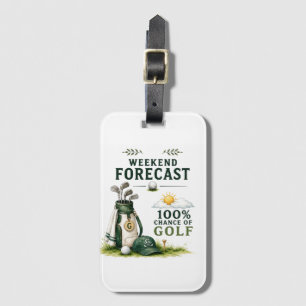 Golf Dagelijks Leven Grappige Checklist Bagagelabel