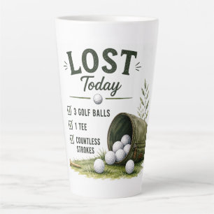 Golf Dagelijks Leven Grappige Checklist Latte Mok