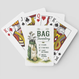 Golf Dagelijks Leven Grappige Checklist Pokerkaarten