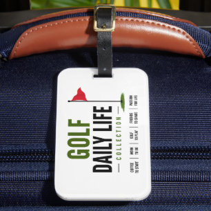 Golf Dagelijkse levensroutine Bagagelabel