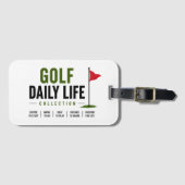 Golf Dagelijkse levensroutine Bagagelabel (Voorkant (horizontaal))