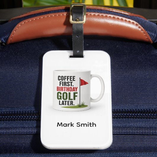 Golf Dagelijkse levensroutine Bagagelabel (Voorkant Insitu 2)