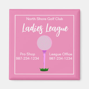 Golf Dames League Information Magnet Magneet