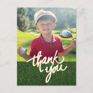 Golf Dank je Creëer je eigen fotogolfer Briefkaart