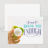 Golf Dank je kaart Ik kan je niet genoeg bedanken (Voorkant / Achterkant)