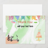 Golf Dank je kaart met golf op vlag (Voorkant / Achterkant)