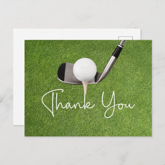 Golf Dank u kaart (Voorkant / Achterkant)