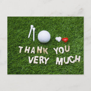 Golf Dank u kaart voor golfhuwelijk