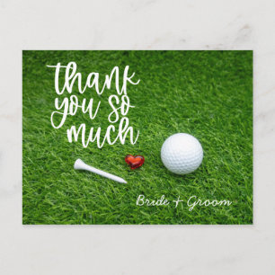 Golf Dank u kaart voor golfhuwelijk