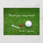 Golf Dank u kaart voor golfhuwelijk (Voorkant)