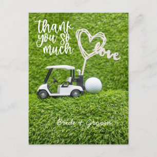 Golf Dank u kaart voor golfhuwelijk