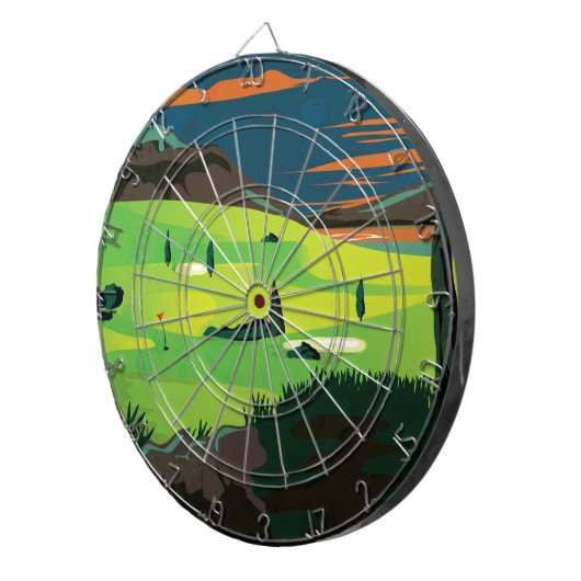 Golf Dartbord (Voorkant Rechts)