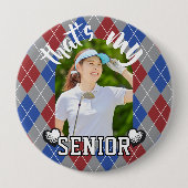 Golf Dat is mijn Senior speler rood blauw Button (Voorkant)