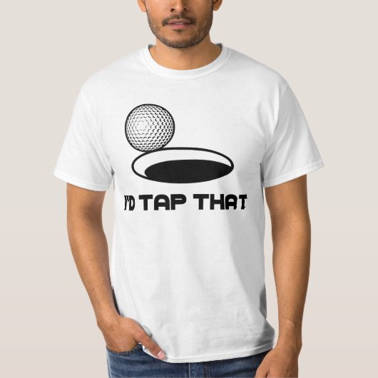 Golf dat zou ik er op drukken t-shirt (Voorkant)