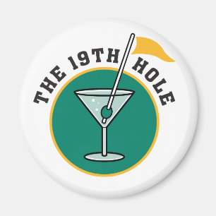 Golf De 19e hol Drink Magneet