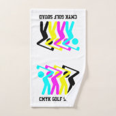 Golf de CMYK élégant (Serviette à main)