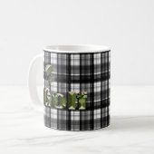 Golf de tarte blanc noir, Mug de café (Devant gauche)