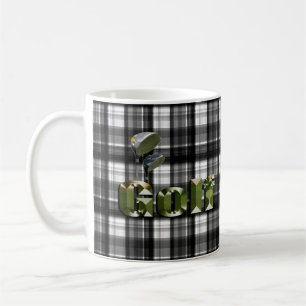 Golf de tarte blanc noir, Mug de café