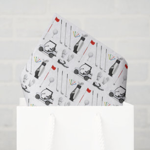 Golf decoupage papier, golfer tissue papier