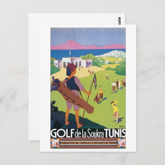 Golf del Soukra Tunis Briefkaart (Voorkant / Achterkant)