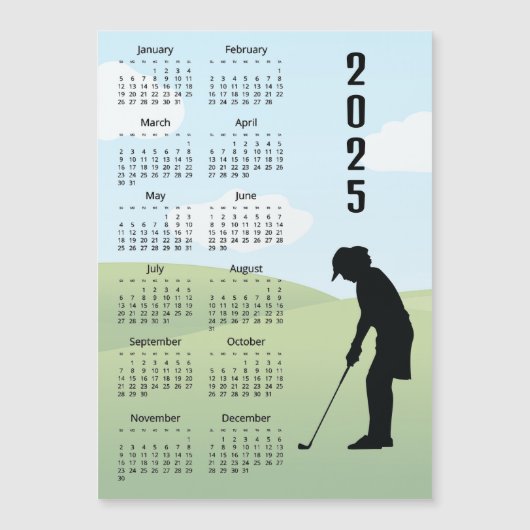 Golf Design 2025 Kalender (Voorkant)