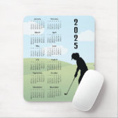 Golf Design 2025 Kalender Muismat (Met muis)