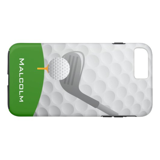 Golf Design iPhone 7 Coque (Dos (Horizontal))