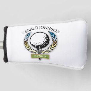 Golf Design Monogram Golfer Sjabloon Golfheadcover