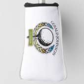 Golf Design Monogram Golfer Sjabloon Golfheadcover (Draai 90)