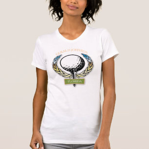 Golf Design Monogramme Golfer Modèle T-shirt