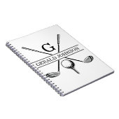 Golf Design Monogramme Modèle Carnet (Côté Droit)