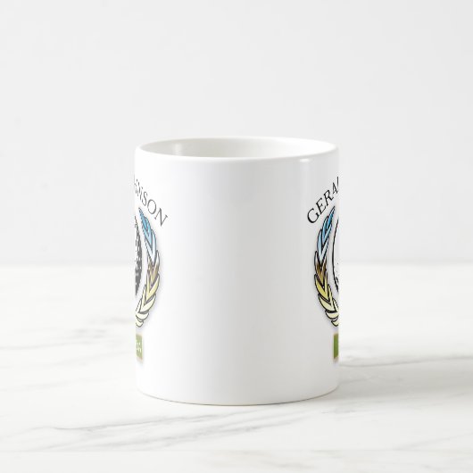 Golf Design Monogramme Modèle Mug (Centre)
