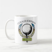 Golf Design Monogramme Modèle Mug (Gauche)