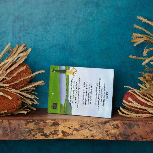 Golf Design - Son poem Plaque (Côté)