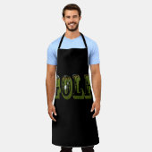 Golf Dimensional Afbeelding Name, Full Print Apron Schort (Gedragen)