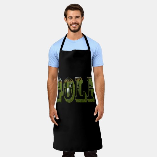 Golf Dimensional Afbeelding Name, Full Print Apron Schort (Gedragen)