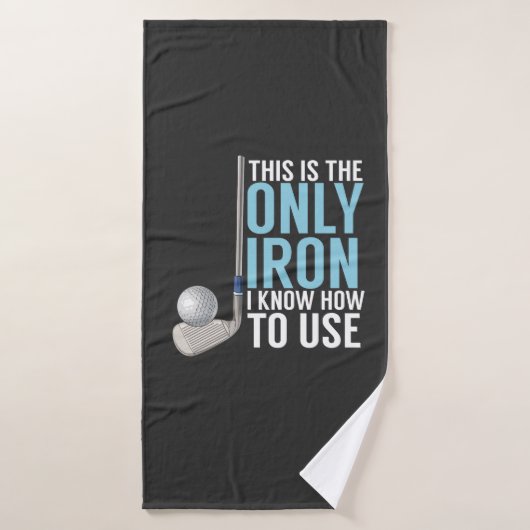 Golf - dit is het enige strijkijzer badhanddoek (Badhanddoek)