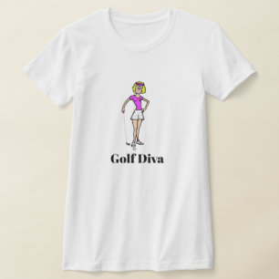 Golf Diva Blond Golfer T-shirt