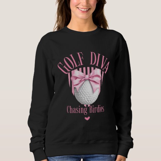 Golf Diva Chasing Birdies Trui (Voorkant)