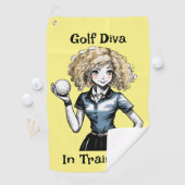 Golf Diva en entraînement - Serviette de golf pour (En situation)
