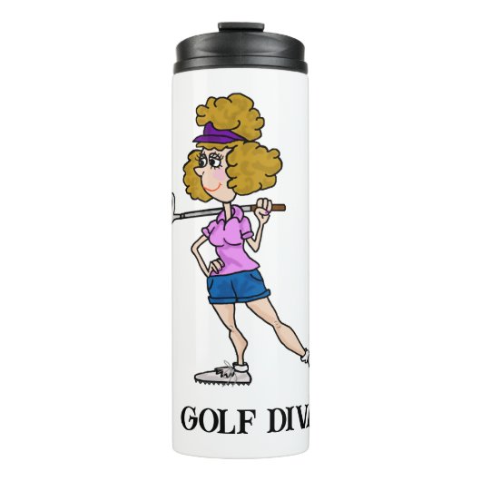 Golf Diva Thermische Tumbler Thermosbeker (Voorkant)