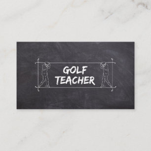 Golf Docent Coach Lessen Instructeur Instructie  Visitekaartje