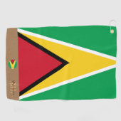 Golf Drapeau Guyana & Guyana monogrammed / serviette de (Horizontal)