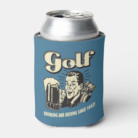 Golf: Drink & rijdend sinds 1642 Blikjeskoeler (Blikje Voorkant)