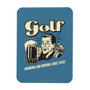 Golf: Drink & rijdend sinds 1642 Magneet