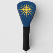 Golf Driver Cover with Flag of Macedonia, Greece (Voorkant)