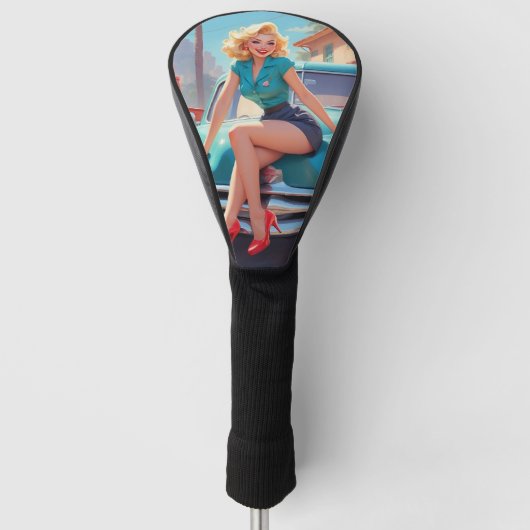 Golf Driver Hoesje Golfheadcover (Voorkant)