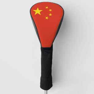 Golf Driver Hoesje met de Chinese vlag Golfheadcover