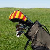 Golf Driver Hoesje met de vlag van Catalonië Golfheadcover (Insitu)
