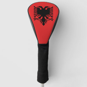Golf Driver Hoesje met vlag van Albanië Golfheadcover